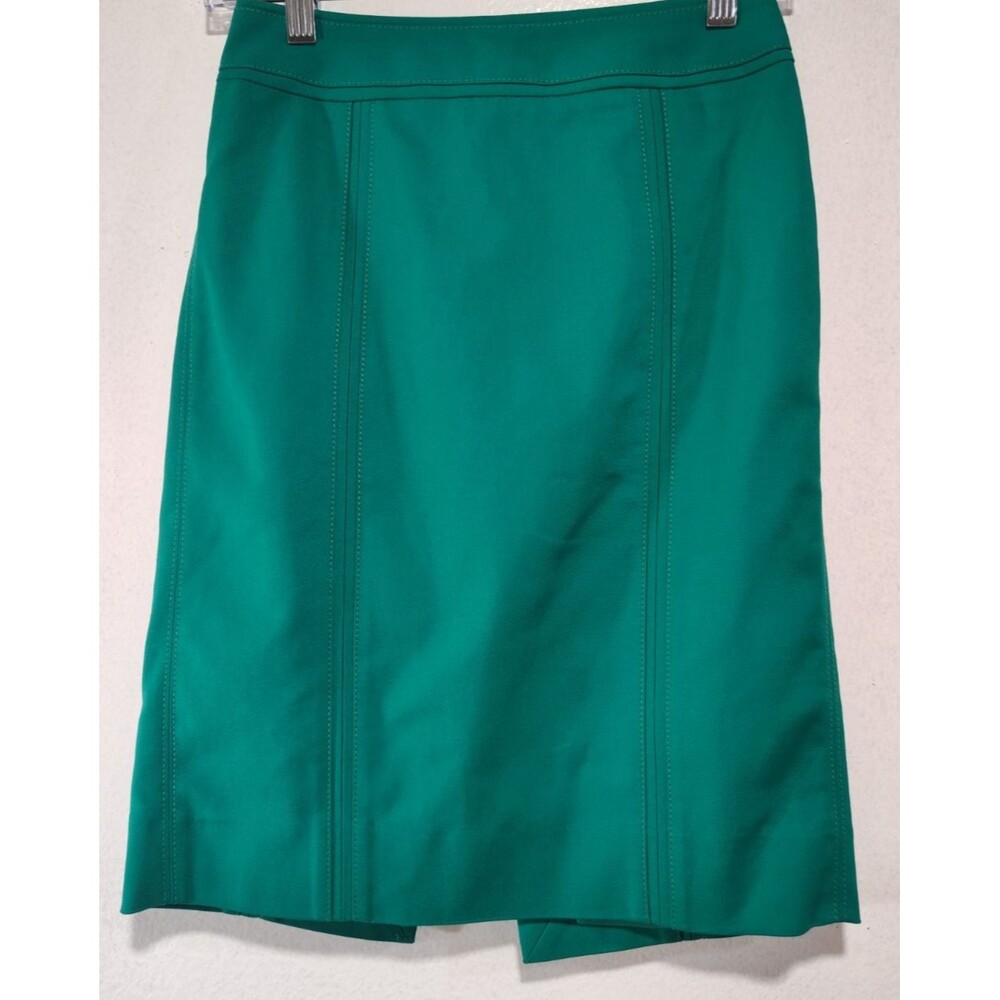 White House black Market Perfect Form Women Green Skirt Size 00 Pencil Skirt